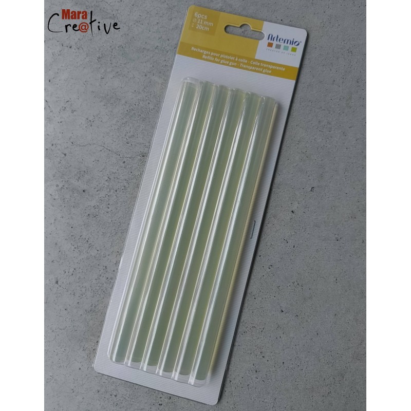 Bâtonnets de colle Ø 1,1 cm - 20 cm