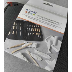 Pochette de 14 outils de modelage