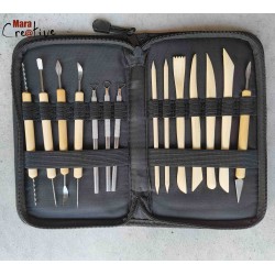 Pochette de 14 outils de modelage