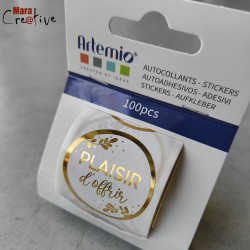 100 Autocollants en rouleau