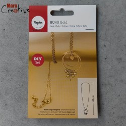 Kit bijoux collier doré