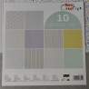 Set de 10 feuilles 30,5 x 30,5 cm