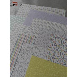 Set de 10 feuilles 30,5 x 30,5 cm