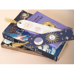 Set de 10 feuilles effet doré