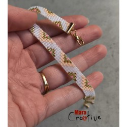 Kit 3 bracelets Miyuki roses